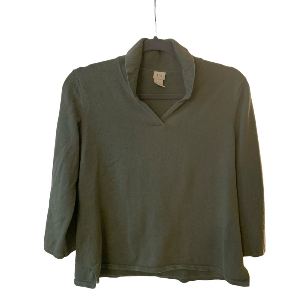 Dusty green pullover knit sweater